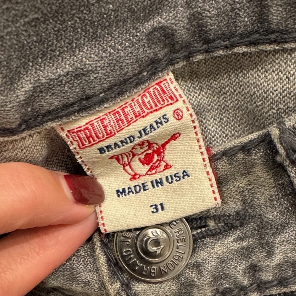 True Religion Charcoal Bootcut Jeans